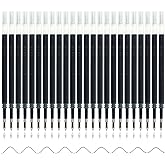 24 Pcs Retractable Black Gel Ink Refills, 0.7 mm Point Black Ink