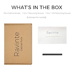 Ravinte 55 Pack | 5-3/16'' Curved Cabinet Pulls