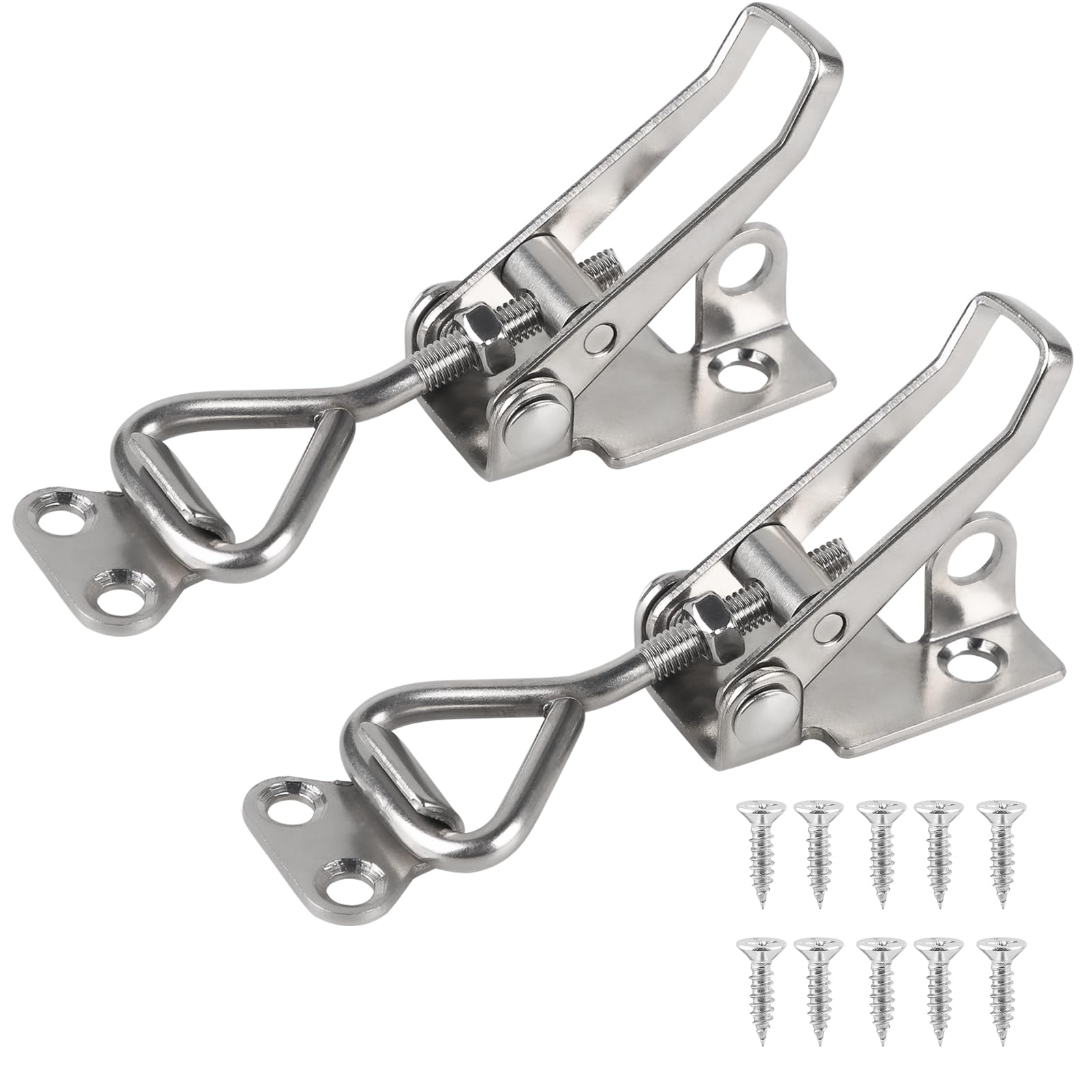 EXLECO 2 x Rocker Latch Clamp Pliers with Hook 85 - 100 mm
