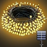 Electight Solar Christmas Lights Outdoor, 33FT 100 LEDs String Lights with 8 Lighting Modes, Solar Powered & IP65 Waterproof String Lights, Solar String for Outside, Yard, Party (Warm White)