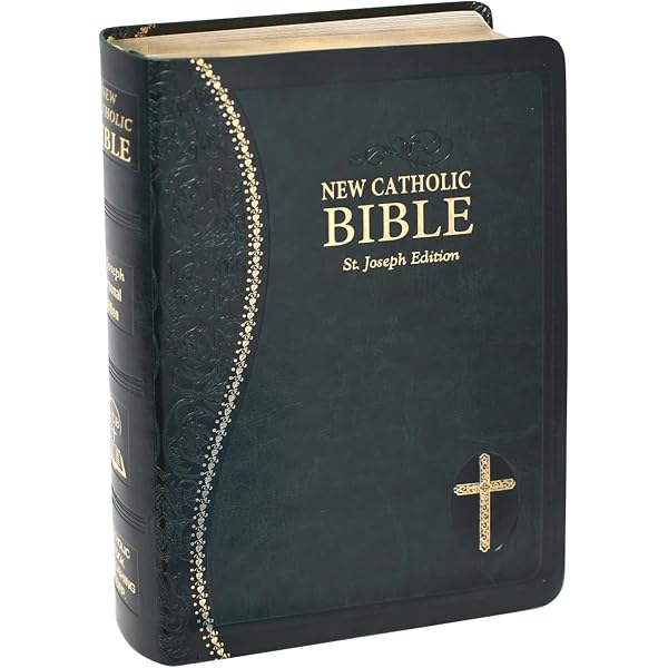 New Catholic Bible Medium Print Dura Lux (Burgundy) Catholic Book