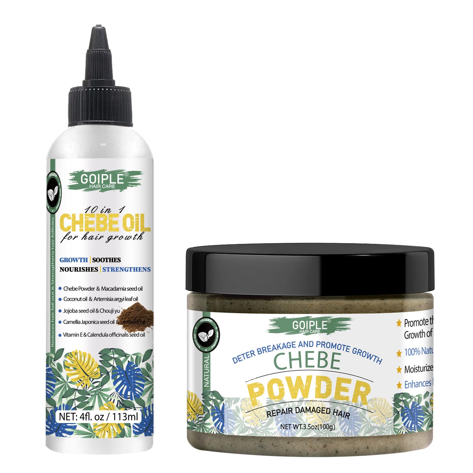 Naturals Chebe Powder - Organic African Chebe Oil Moisturizer for Scalp, Enhances Hair Strength, Promotes Hair Growth - Men & Women