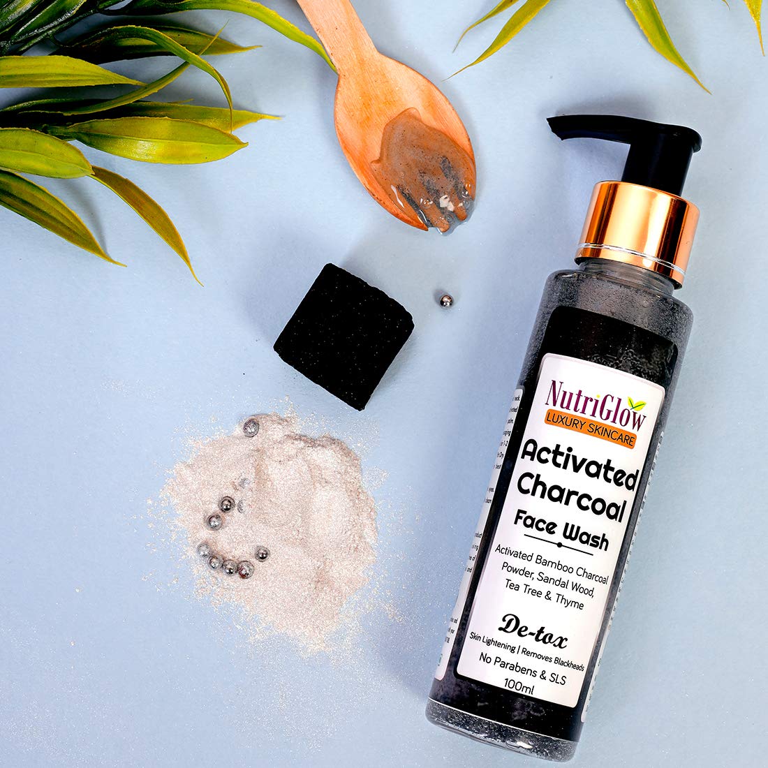 nutriglow charcoal face wash