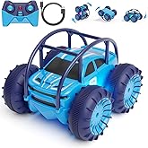 ifollower Amphibious Remote Control Car, Rechargeable RC Cars & Remote 360° Rotating Flips 2.4Ghz 4WD All Terrain Stunt Car Toy Christmas Birthday Gift for Kids Boys 3-12 Years