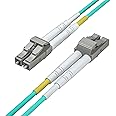 1M OM3 LC to LC Fiber Patch Cable, 10Gb Multi-Mode Jumper Duplex LC-LC UPC 50/125um, LSZH, Fiber Optic Cord for 10G/1G MMF SFP Transceiver, Fiber Networks and More, 1-Meter(3.3ft), Green