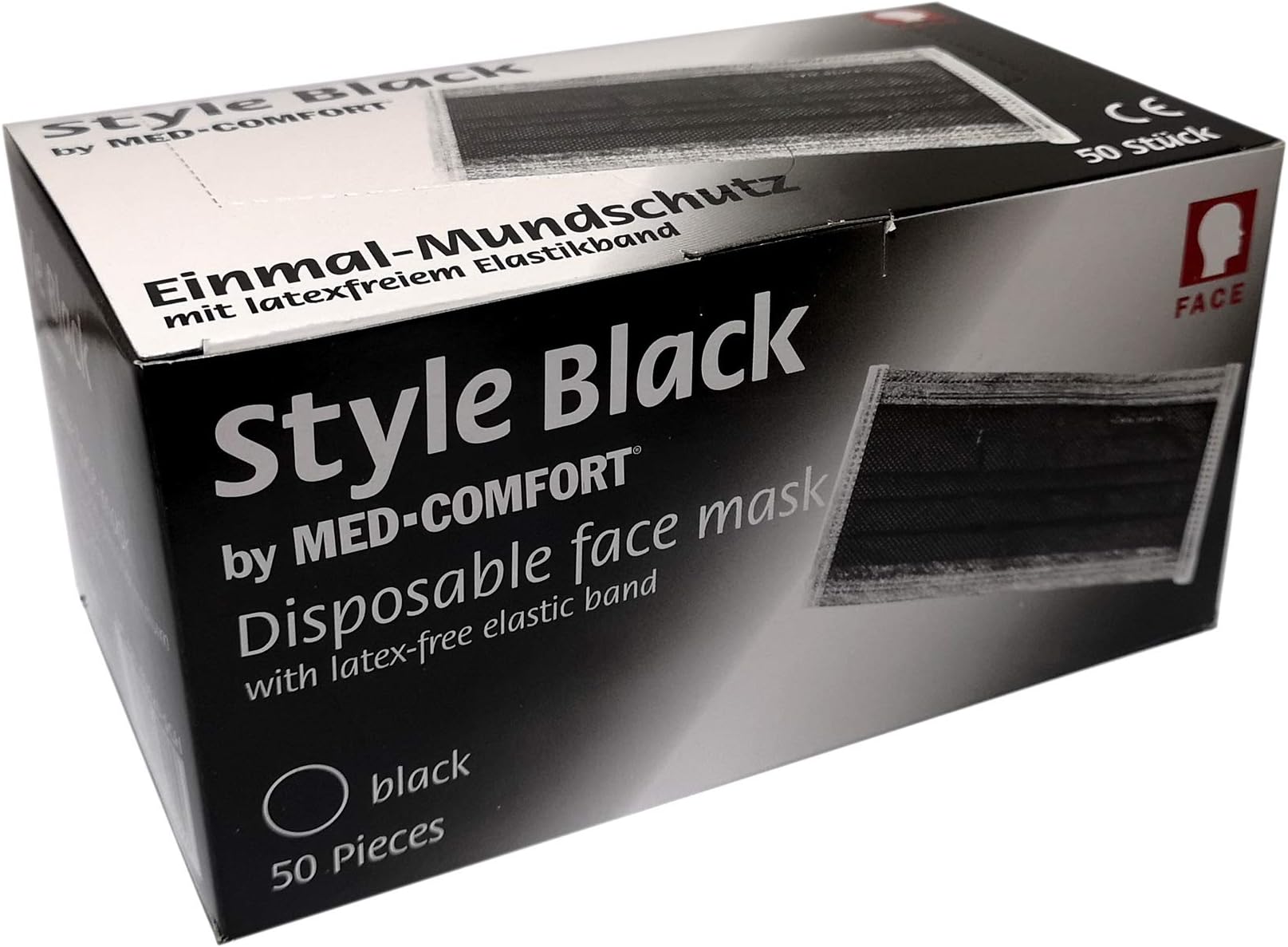 Disposable Face Mask 4-Ply 50pcs Made in Germany