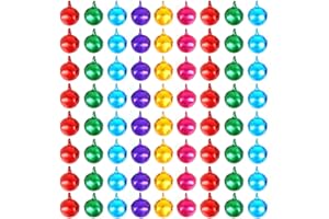 MOTZU 1000 Pieces Craft Bells, 6mm/0.24in Small/Mini Jingle Bell Loose Beads Bell Ornament for Party & Festival Wedding Christmas Decoration, for Handmade DIY Jewelry Making Accessories