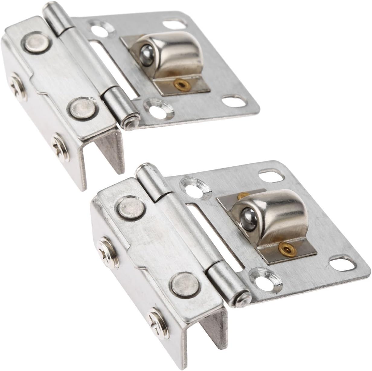 2Pcs Glass Doors Hinge Wallmount Stainless Steel Shower Door Clamp