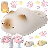 Giltpeak Cat Paws Fluffy Plush Fleece Slippers for Women – Cozy Winter Indoor Shoes, Height Increase, Cute Paw Print Gift