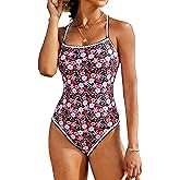 DaiLiWei One Piece Swimsuit Women Tummy Control Bathing Suit Modest Slimming Swim Suits Cute Floral Swimwear Teens 2026