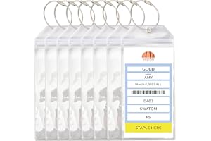 SWATOM Cruise Luggage Tags for Suitcases 8 Sets Carnival, NCL, Princess & MSC Waterproof Clear Luggage Bag Tag Holders for 2024 & 2025 Cruise Ships Essentials