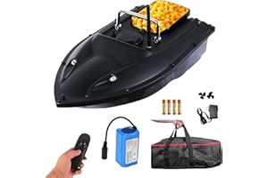 CRESEAPRODUCTS Saltwater Long Distance Sending Hook Lures Trawling Tumbler Remote Control Surf Fishing Rc Bait Drop Boats for Ocean,7800mah Battery