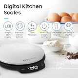 Pro Breeze Digital Kitchen Scales Stainless Steel 5kg g ml oz lb view 2