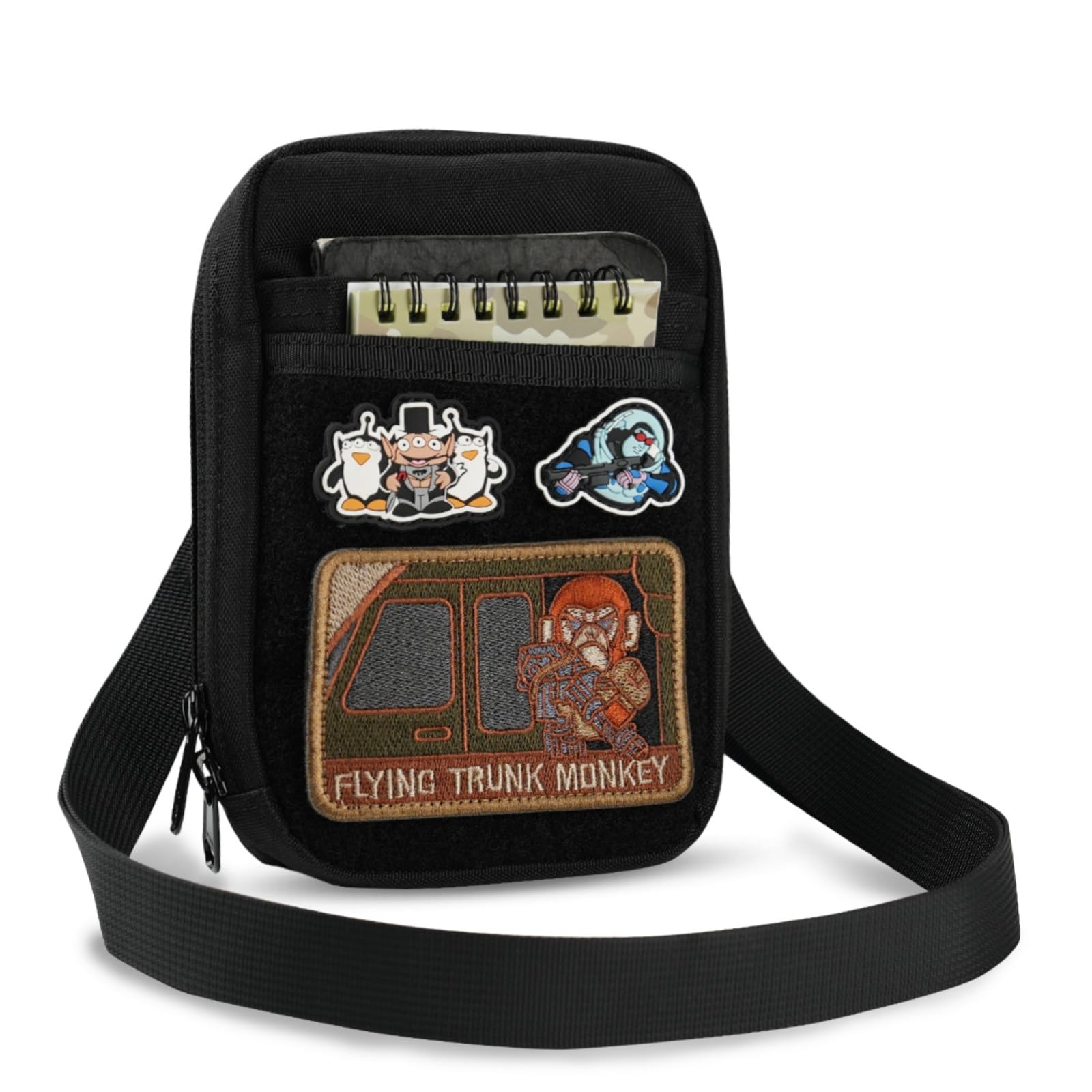 VIPERADE CHS3 Shoulder Bag Handbag with Adjustable Strap, Tactical EDC Pouch Organiser, Molle Belt Pouch EDC Waist Pouch, EDC Sling Cross Body Bag, Bum Bag for Men