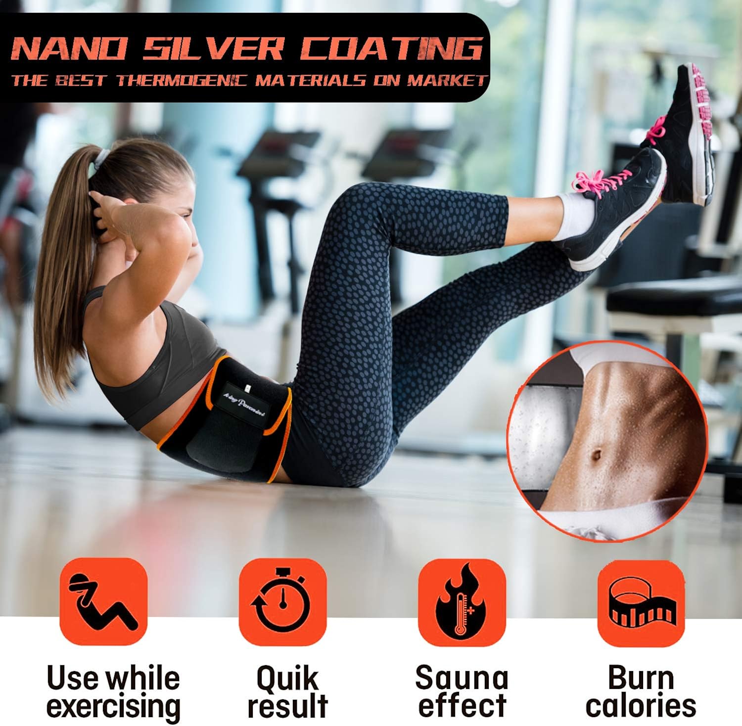 Waist Trimmer for Women & Mens Waist Trainer Sweat Belt Plus Size, Upgraded: Clothing