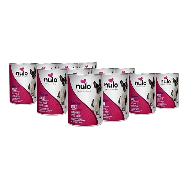 NULO GRAIN-FREE BEEF, PEAS & CARROTS RECIPE ADULT WET CANNED DOG FOOD, 13 OUNCE, 12 CANS