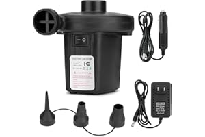 Bestrip Electric Air Pump, Air Pump for Inflatables Air Mattress Couch Pool Floats，Inflatables Boat Raft Toys, AC/DC Pump
