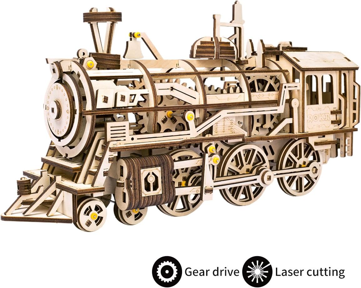 Kit Modellismo ROBOTIME – Trattore Meccanico In Legno 3D, 135 Pezzi, Movimento A Ingranaggi, Puzzle Per Adulti E Ragazzi 14+