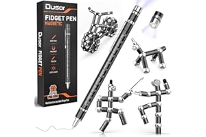 DUSOR Gifts for Men Fidget Pen, Stocking Stuffers for Teen Boys, White Elephant Gifts for Adults, Anniversary Birthday Gift for Men Him Husband Teenage Boy Brother, Mens Gift for Christmas Multifunction Pen