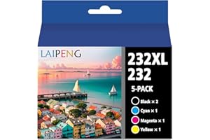 232XL T232XL Ink Cartridge 5 Color Combo Pack Remanufactured for Epson 232XL 232 T232 Ink Cartridges for Expression Home XP-4