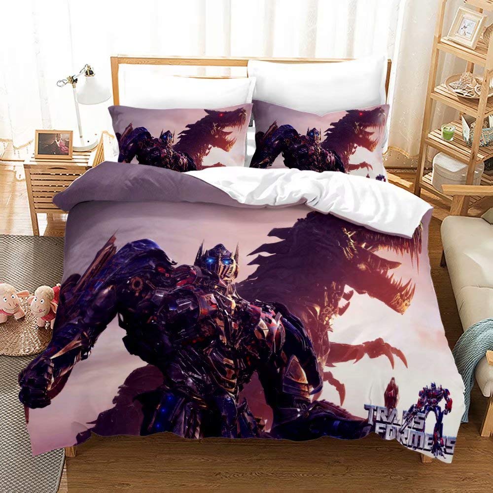 Supstar Boys Bedding Sets Bed Transformers Theme Optimus Prime Dragon Comforter Cover Twin TB11