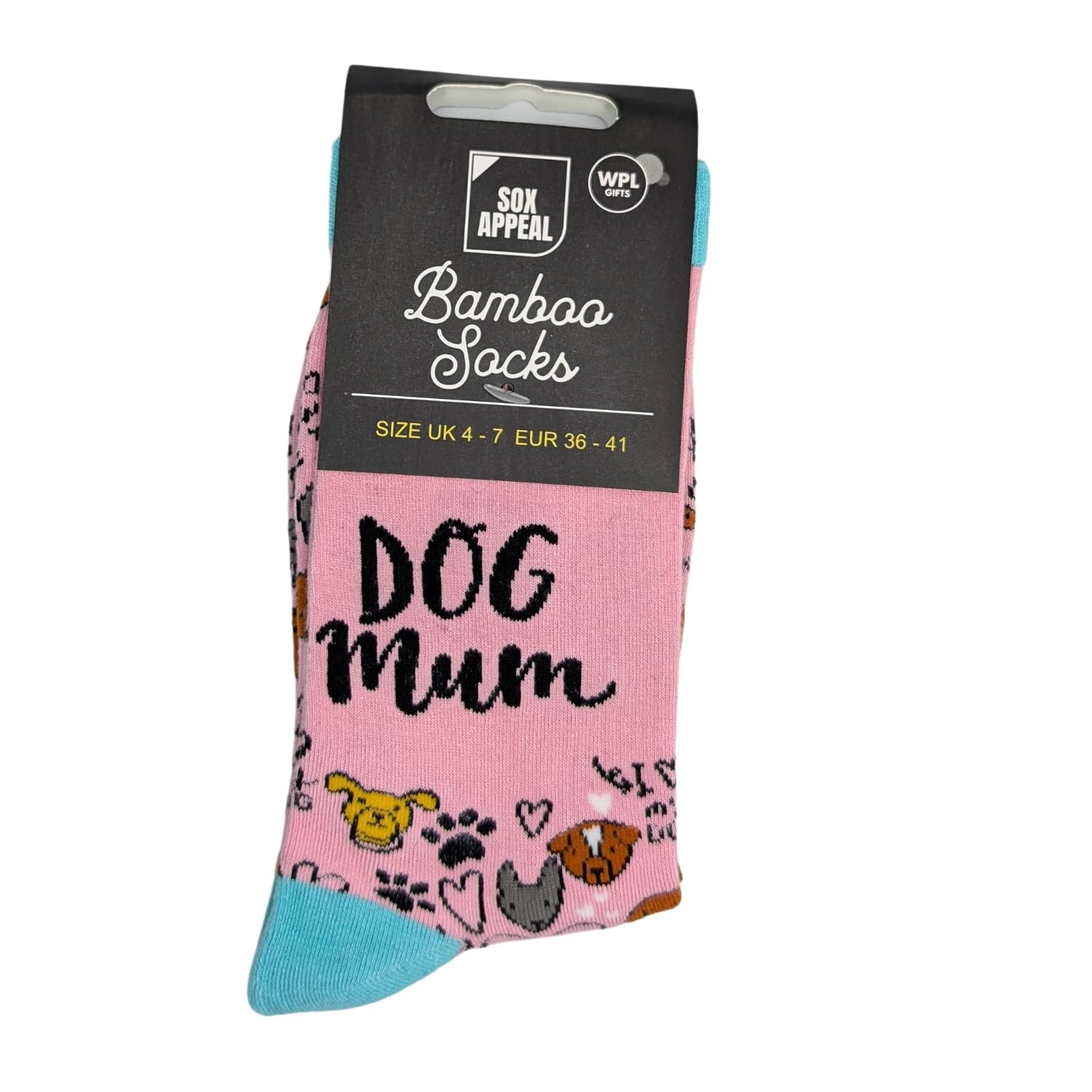 Dog Mum Socks for Her UK 4-7 Pawsome Bamboo Socks Novelty Gift Idea SOX010