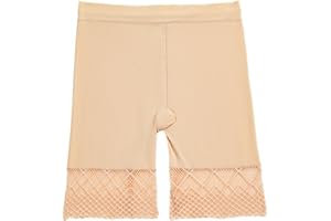 Women's Under Shorts for Dresses Seamless Stretch Anti Chafe Underwear Smooth Boyshorts Lace Slip Shorts for Women
