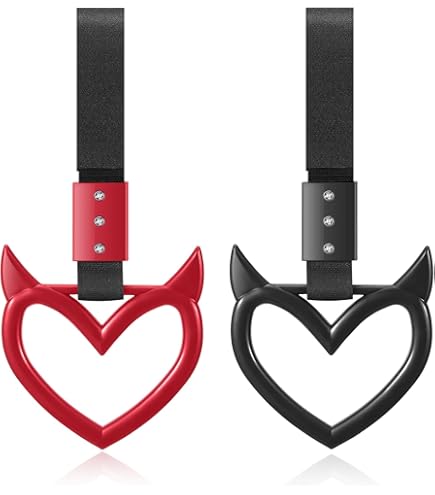 Amazon.com: Fabbay 2 Pieces Heart Handle Keychains Car