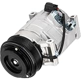 TadaMark New AC Air Conditioner Compressor w/Clutch | 2009-2012 for Chevy Traverse 3.6L 3.6, for GMC Acadia 3.6L 2007-2012, 08-12 for Buick Enclave 3.6, 07-10 for Saturn Outlook