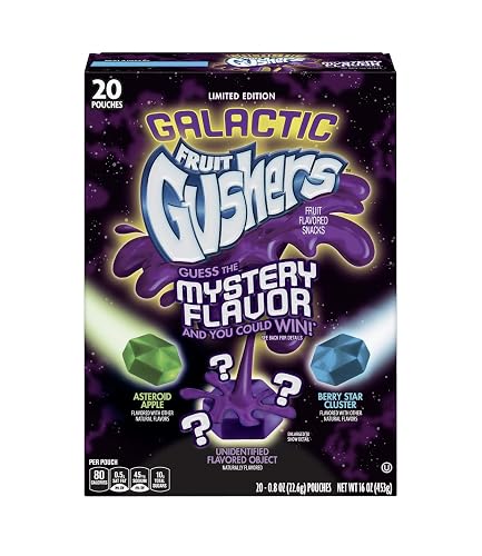 Galactic Fruit Gushers Fruit Flavored Snacks - 20 Pouch Mega Pack (16oz ...