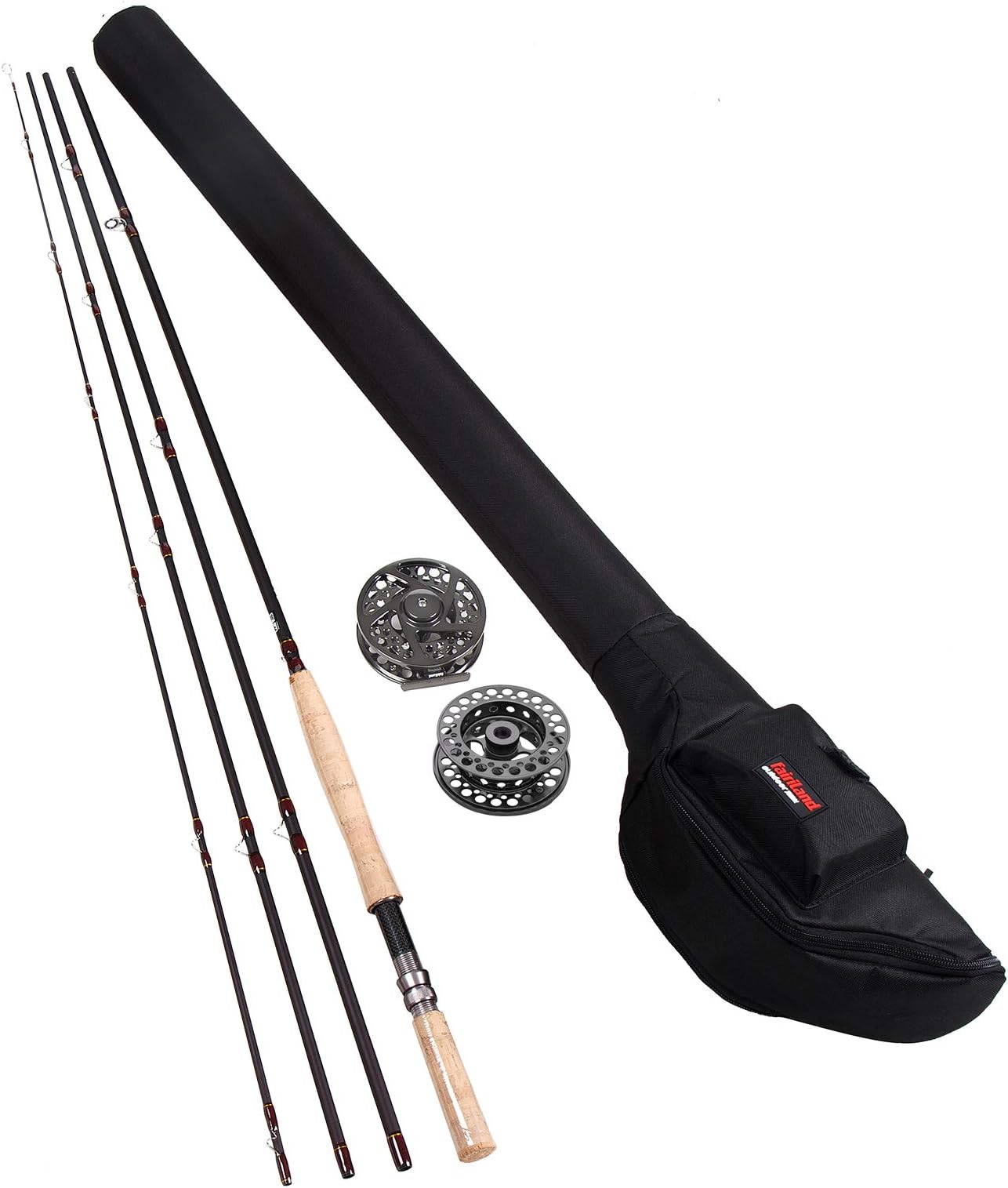 Fairiland Fly Fishing Rod and Reel Combo Kit for Beginner 14' 9/10 11/12 Carbon Rod with Spare Spool Storage Carry Bag Starter Outfit