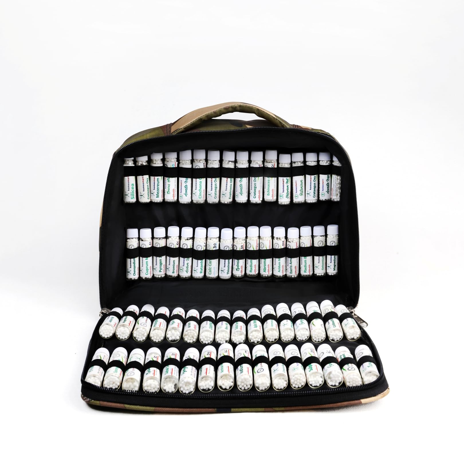 Photo 1 of Homeopathy First Aid Kit for Emergencies at Home, Office with 60 Essential Remedies in Zip Case. Follows Dr.Banerji protocols