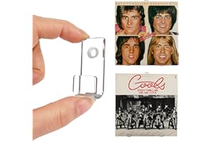 LITAITAI Clear Vinyl Record Shelf Wall Mount 30 Pack,Acrylic Album Record Holder Display Your Daily LP Listening in Office Home,Small Art Hooks for Decoration, with Installation Hardware (Clear)