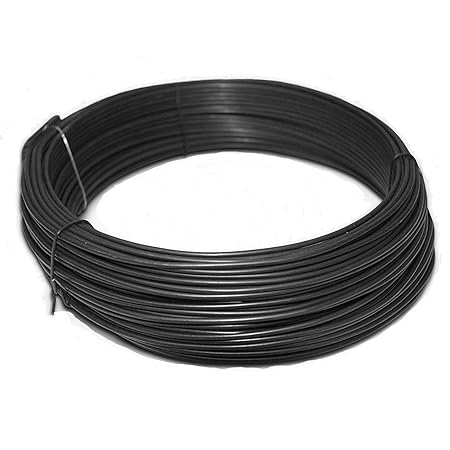 Bindedraht/Spanndraht | Verzinkt, anthrazit oder grün | 3,1 mm Stärke (80 m lang, anthrazit)