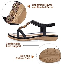 SHIBEVER Womens Sandals Flats Shoes for Women