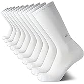 Calvin Klein Mens Crew Socks - 10 Pack Cushioned Athletic Performance Breathable Running and Sports Crew Socks for Men