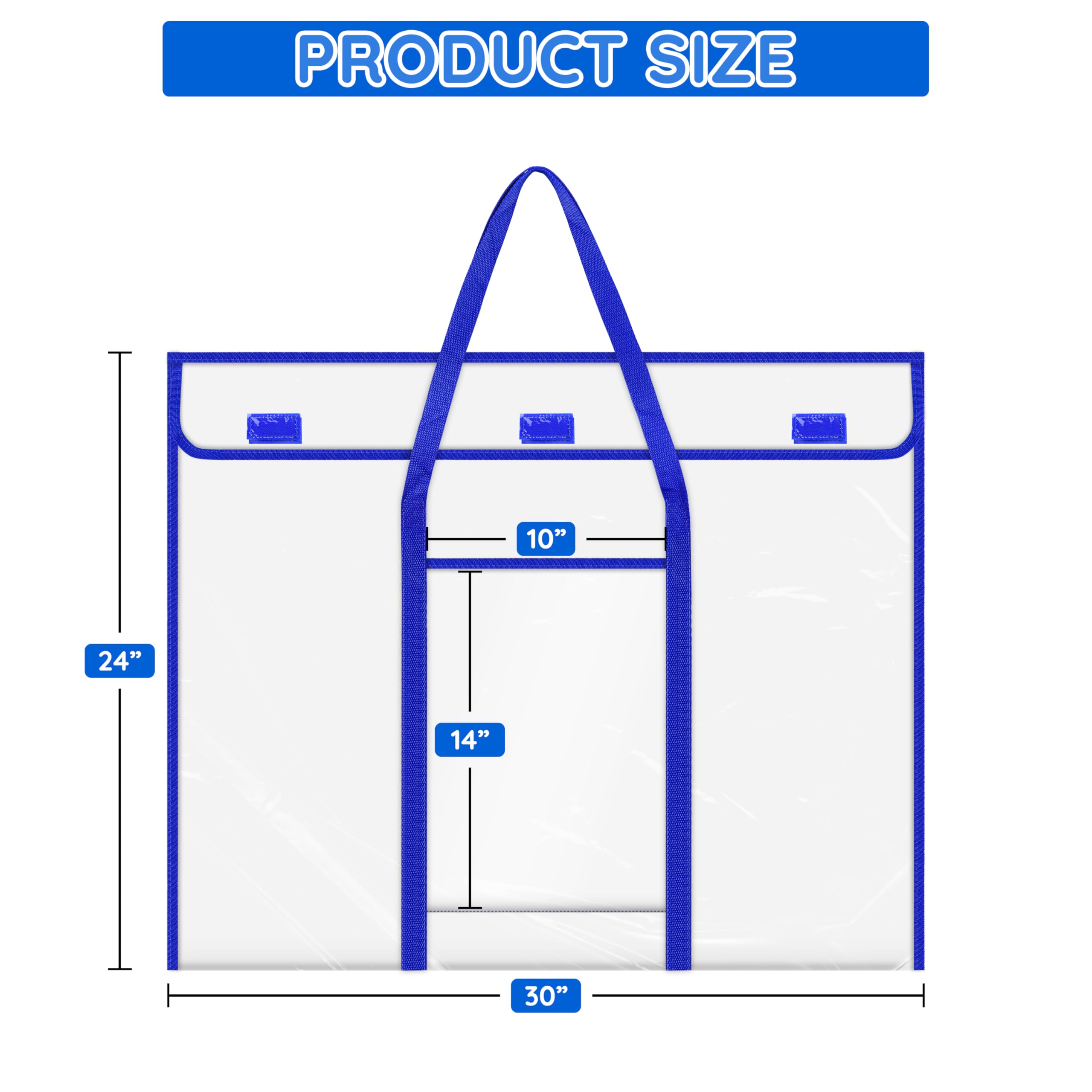 ZKOO Bulletin Board Poster Storage, Extra-Large Storage Chart Bag 30