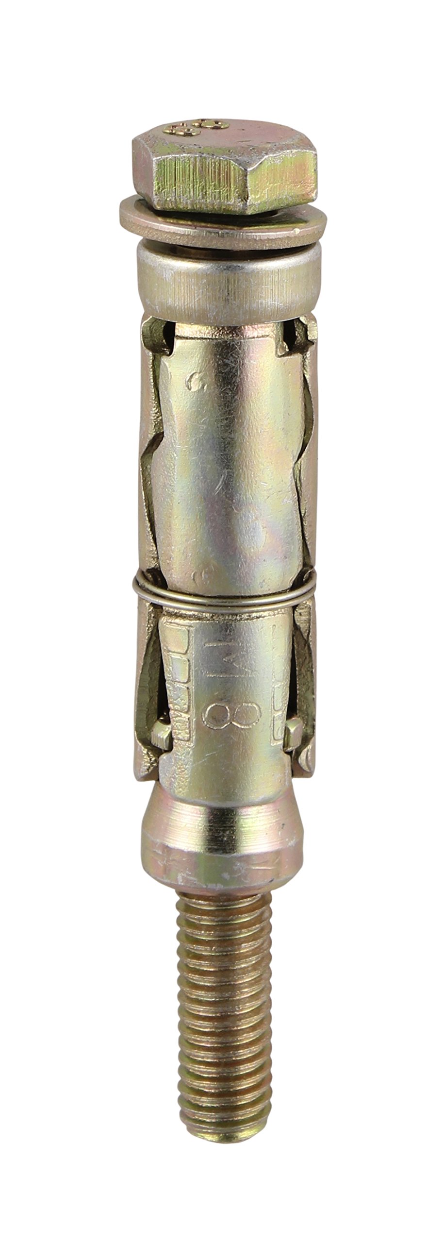 TIMCO 0810LSH Loose Shield Anchor-M8 x 10-Gold-Box of 50, M8/10L, Set of 50 Pieces