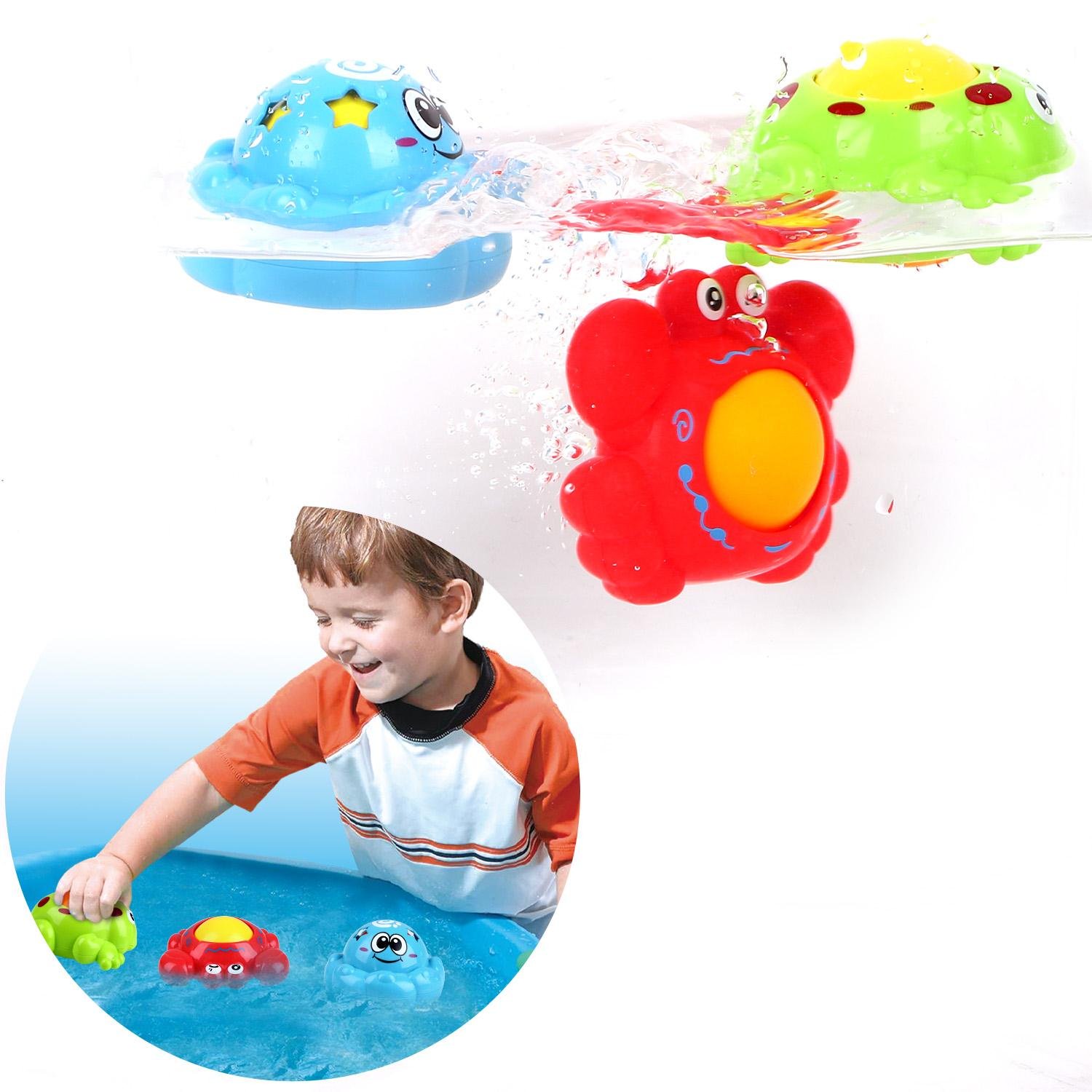 Peradix Juguetes de baño Animales Flotadores 3PCS