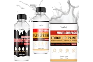 White Touch Up Paint 200ml, Quick-Dry Paint Pen for Repairing Multi Surface, White Paint Pen for Scratches and Spots on Wall,