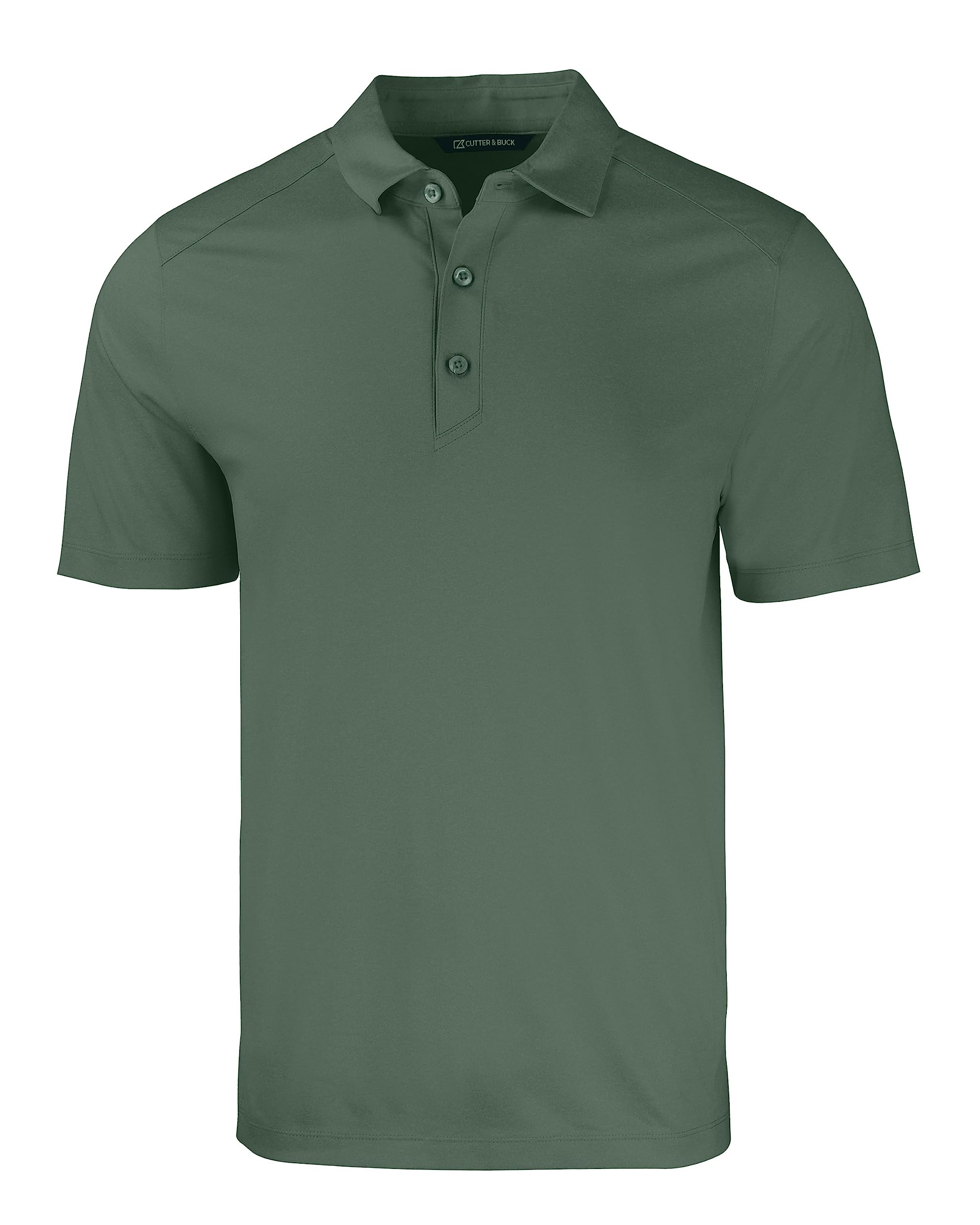 Cutter & Buck Forge Eco Stretch Recycled Mens Polo, Dark Hunter Heather