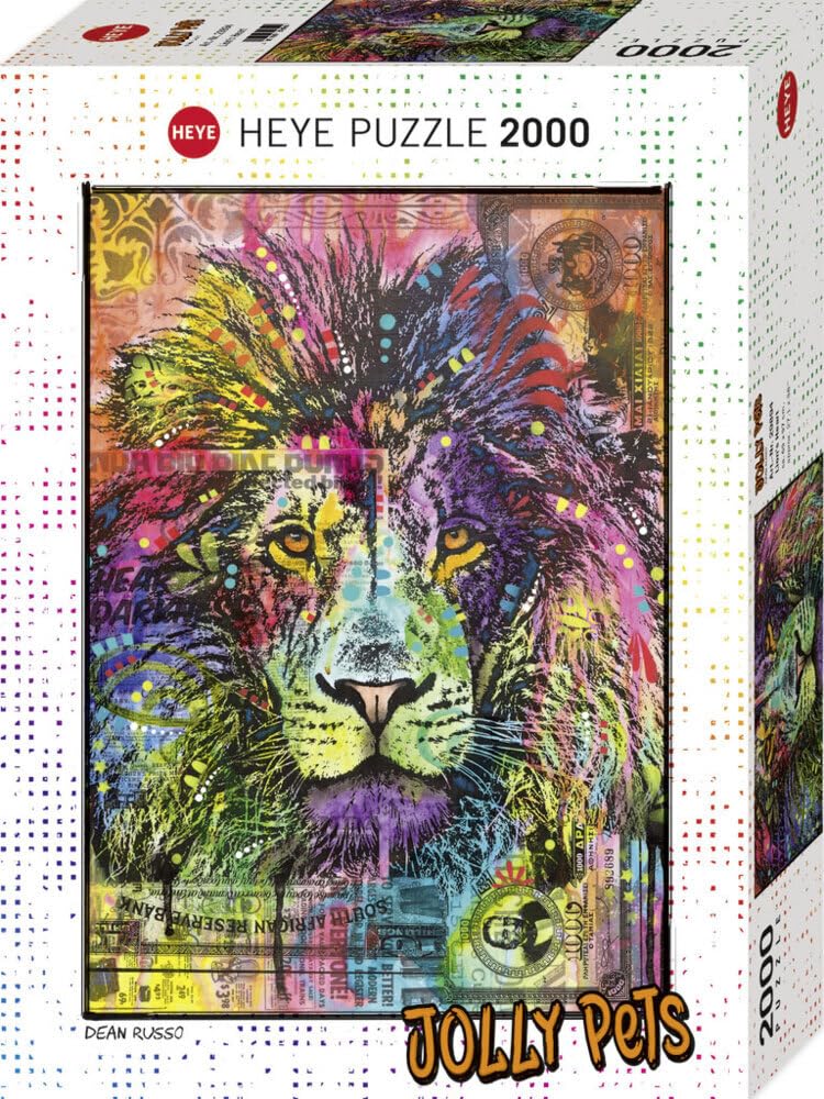 Heye Puzzles - 2000 pc Lion's Heart (Jolly Pets)