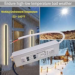 NISICO 24V LED Power Supply 60W Low Voltage