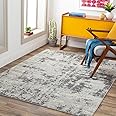 Livabliss Arti Modern Abstract Area Rug, 5'3" x 7'3", Medium Gray