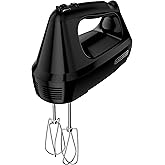 BLACK+DECKER MX3200B 6-Speed Hand Mixer with Turbo Boost, Black