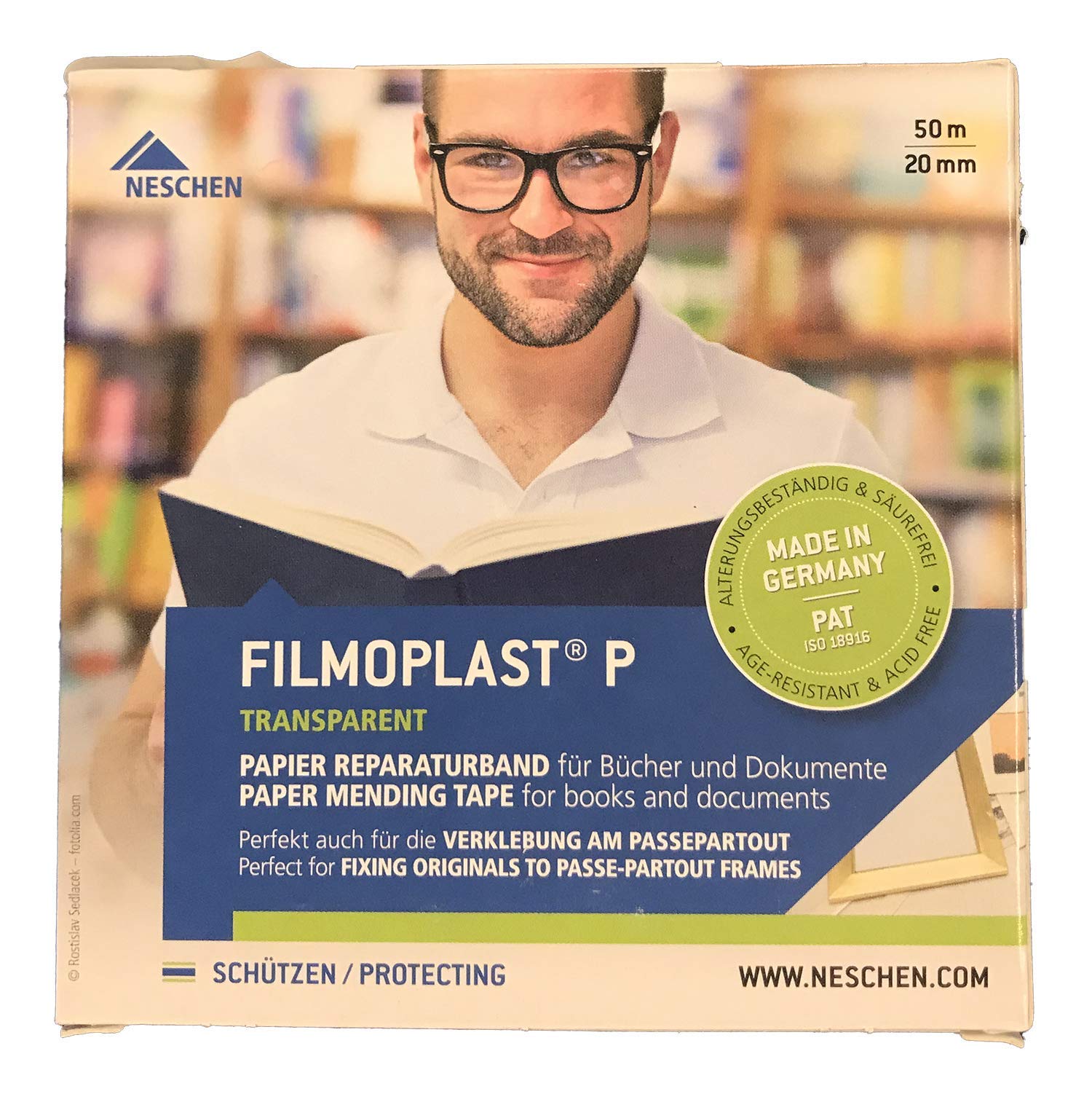 Neschen Filmoplast P Archival Mending Tape-3/4W x 164ft.L