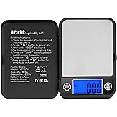 Vitafit 500g Digital Pocket Scale,High Accuracy Assured by Scale Professional Factory Since 2001, Gram Scale 0.01g for Multif