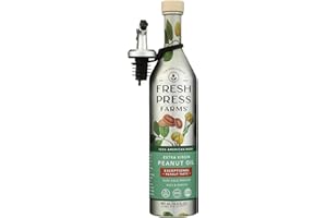 Fresh Press Farms Unrefined Cold Pressed Extra Virgin Peanut Oil, 16.4 Fl Oz