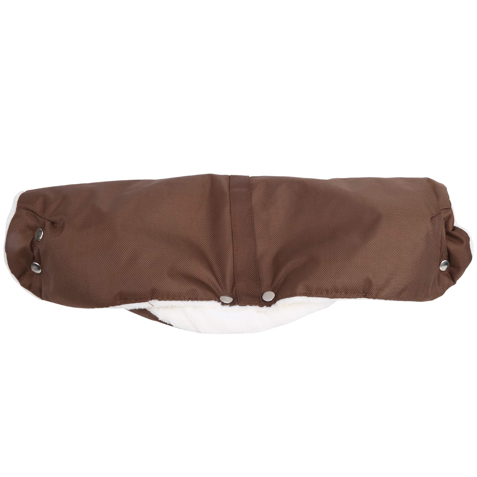 Stroller Hand Muff Winter Extra Thick Pushchair Gloves,Stroller Gloves Winter Hand Warmmuffs for Pushchair Pram StrollerCar Seat Bar(DARK BROWN)