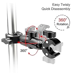 Taisioner Double Super Clamp Mount Umbrella clamp